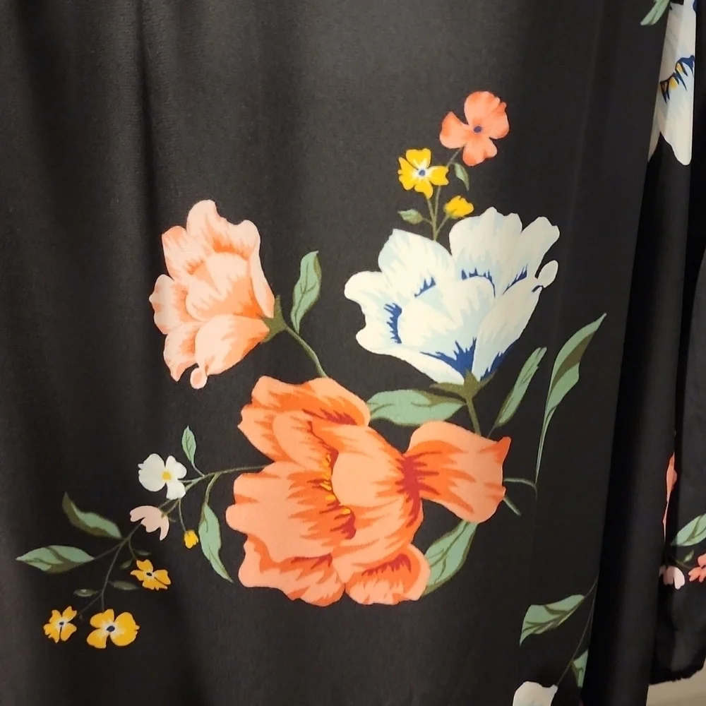 Old Navy floral dress with slip underneath beautiful dress size large - Picture 4 of 10